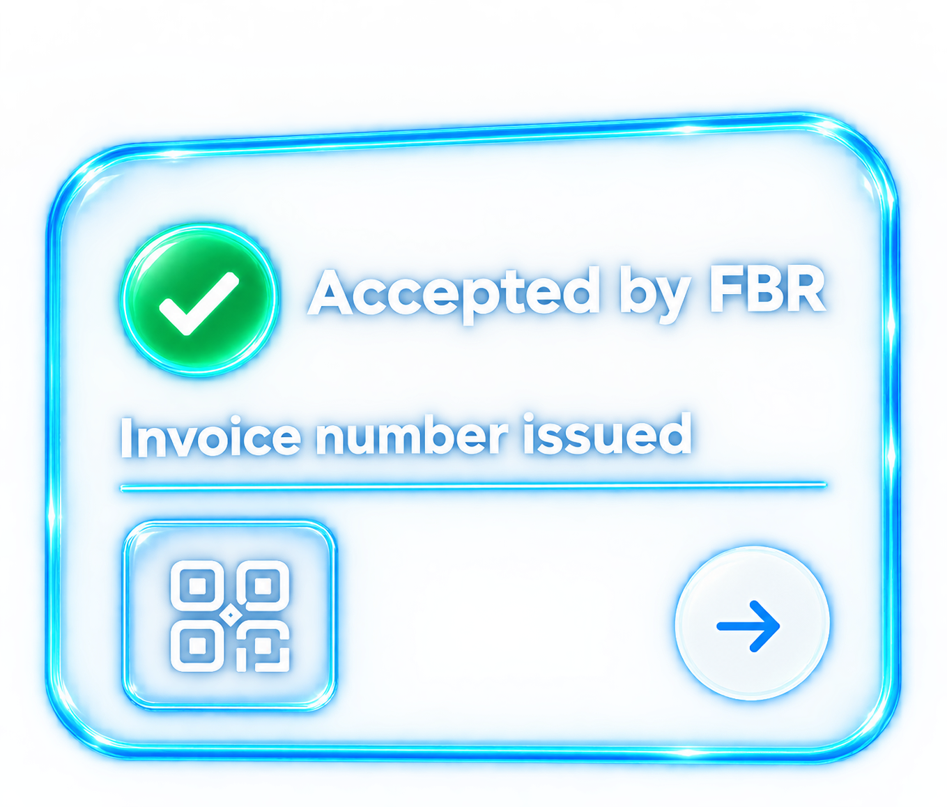 Invoice accepted by FBR with invoice number and QR code
